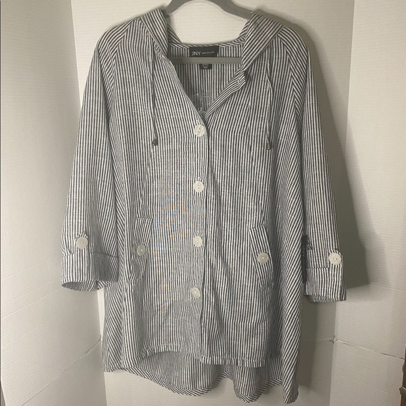 Jones New York Stripes Jacket Size 1X . - Picture 1 of 9